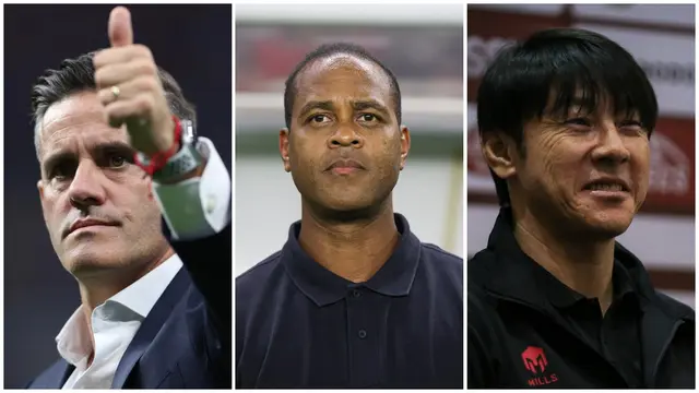 John Herdman, Patrick Kluivert, Shin Tae-yong.