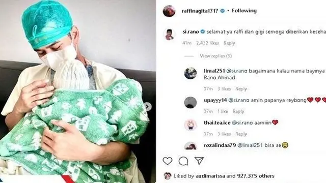 Unggahan Raffi Ahmad
