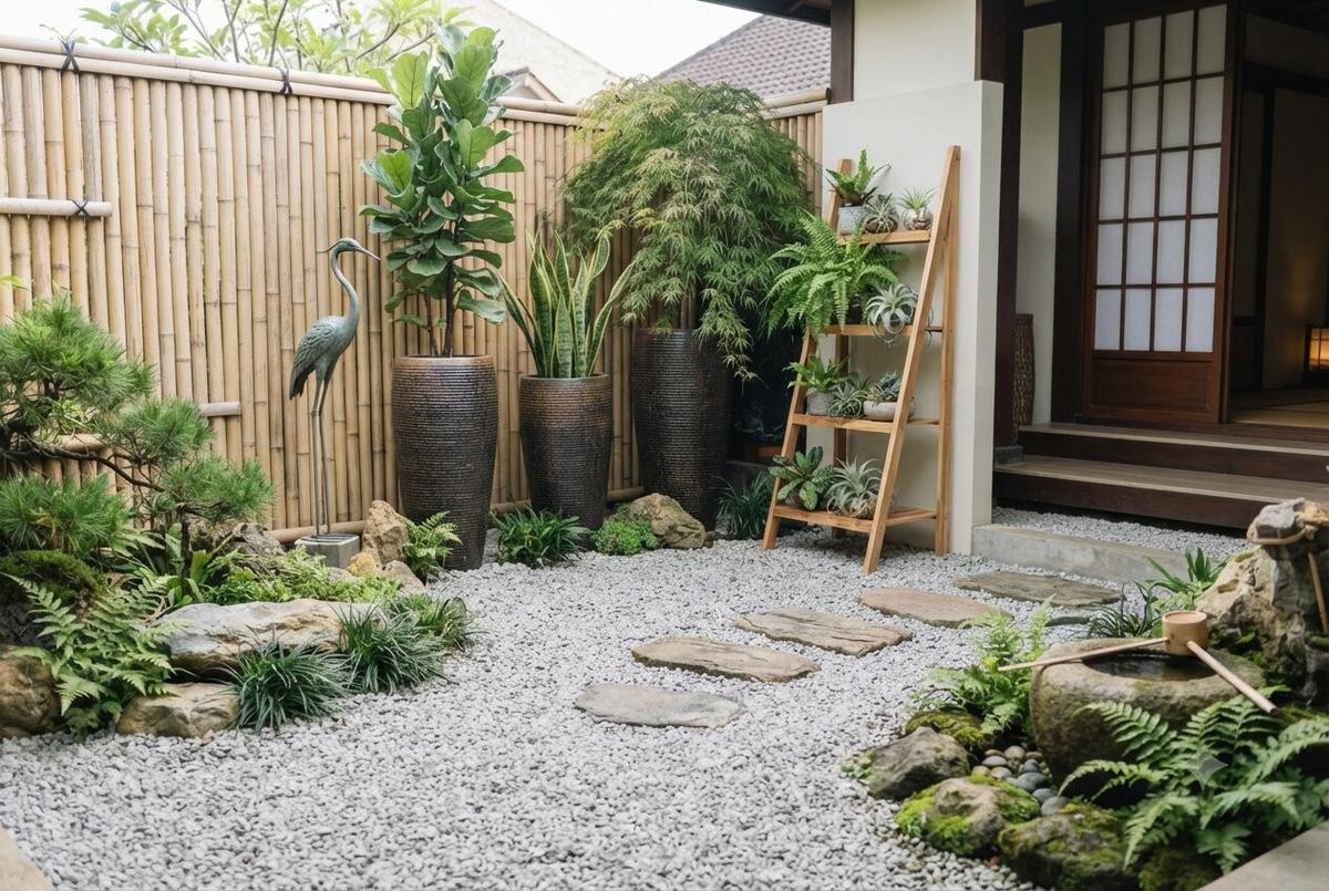 Gravel Garden Ala Jepang yang Mudah Ditiru di Rumah