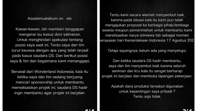 Alffy Rev Berikan Tanggapan Terkait Aliran Dana Doni Salmanan untuk Proyek Wonderland Indonesia. (instagram.com/alffy_rev)