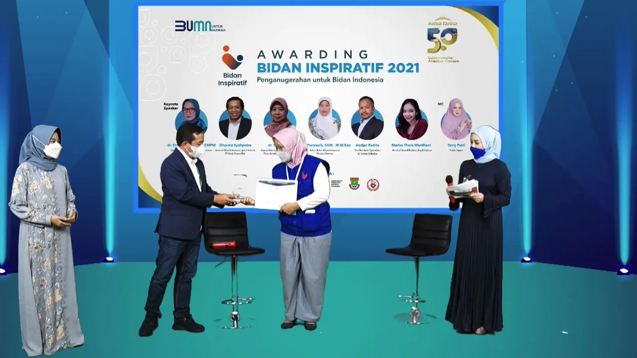 PT Kimia Farma Tbk. mengumumkan 6 pemenang Program Bidan Inspiratif 2021