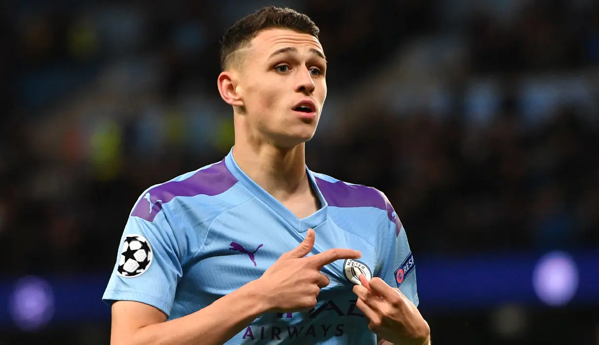 Pada awal tahun 2021, Phil Foden memiliki nilai banderol sebesar 60 juta euro. Harga pemain Manchester City tersebut saat ini adalah 80 juta euro, atau mengalami kenaikan sebesar 20 juta euro. (Foto: AFP/Anthony Devlin)