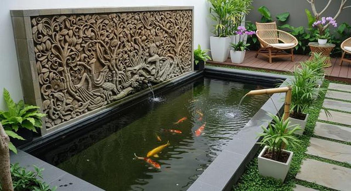 8 Model Kolam Ikan Minimalis Lahan 2x3 Meter Mudah Dirawat, Cocok Jadi Hiasan Teras