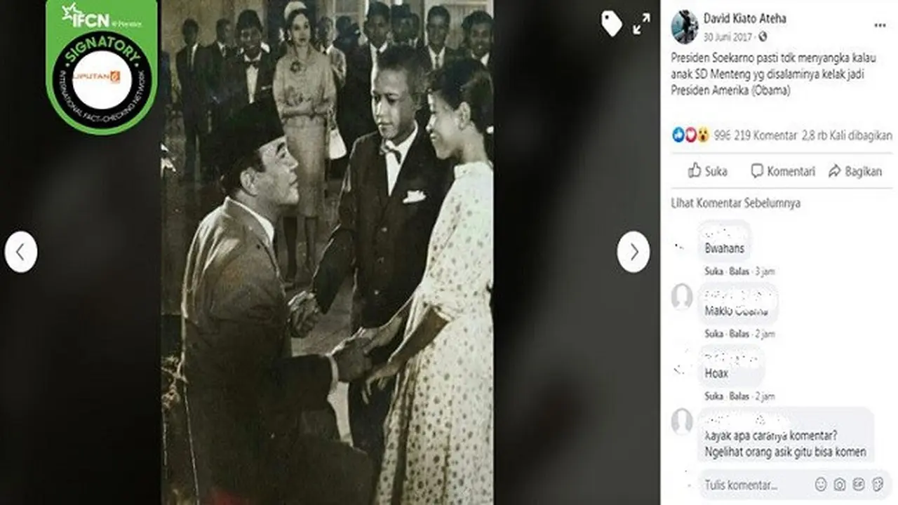 Gambar Tangkapan Layar Foto Presiden Soekarno