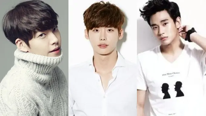 Wajah tempo dulu selebriti tampan Korea.