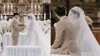 Langsungkan pemberkatan di Gereja Katedral pada 8 Desember 2022, ibunda Chelsea islan, Samantha Barbara ungkap jika menikah di Gereja Katedral merupakan impian bintang film Rudy Habibie itu sejak lama. Tampil cantik dalam balutan gaun mewah, Chelsea dan Rob Clinton seperti raja dan ratu apalagi di dukung dengan arsitektur megah Gereja Katedral seperti di Eropa. (Liputan6.com/IG/@iluminen)