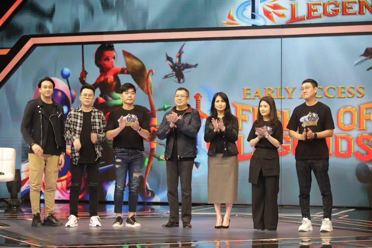 Dimas Andrean di acara peluncuran gim terbaru Fight of Legends