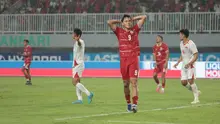 Timnas Indonesia harus kalah 0-3 dari Vietnam dalam laga Grup A Piala AFF 2026 di Stadion Pakansari, Cibinong, Senin (3/8/2026). (Kapanlagi.com/Budy Santoso)