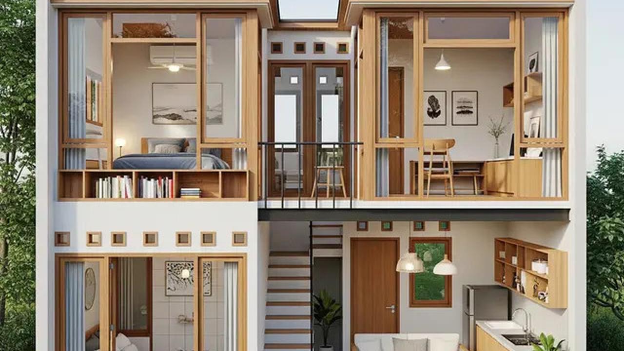 7 Inspirasi Desain Rumah Sederhana Sekali 2 Kamar Ukuran 4x6, Fungsional Hemat Anggaran