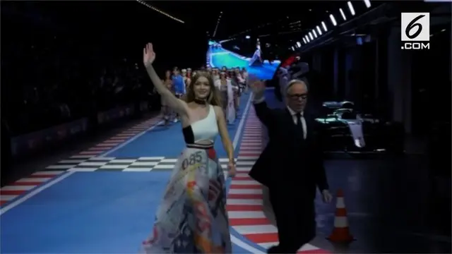 Tommy Hilfiger dan Gigi Hadid mengakhiri road show kolaborasi bernuansa sporty di Milan Fashion Week