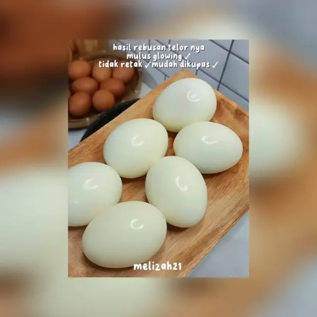 Lebih Mudah Dikupas dan Hasilnya Mulus, Begini Trik Rebus Telur Pakai 2 Bahan Dapur