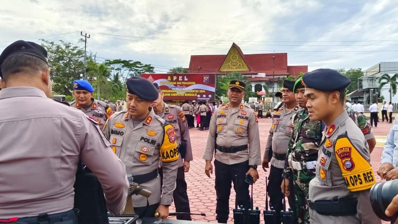 Polres Bengkalis Gelar Apel Kesiapan Pengamanan Jelang Pilkada