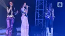 3 Diva dan Super Girls tampil sekaligus dalam satu panggung yang sama. (Liputan6.com/Herman Zakharia)