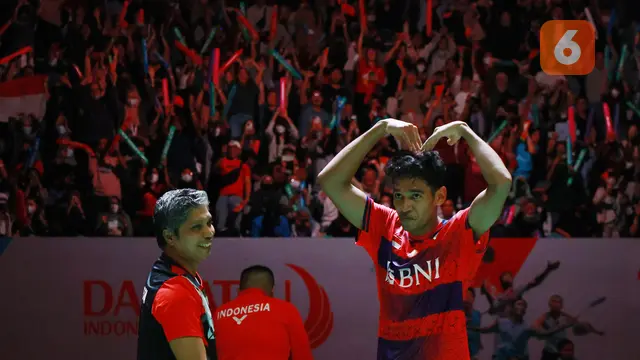 Foto: Chico Wujudkan All Indonesian Final Setelah Kalahkan Angus di Semifinal Indonesia Masters 2023