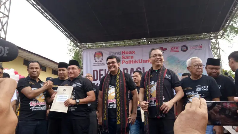 Deklarasi kampanye damai Pilkada Sumut 2018