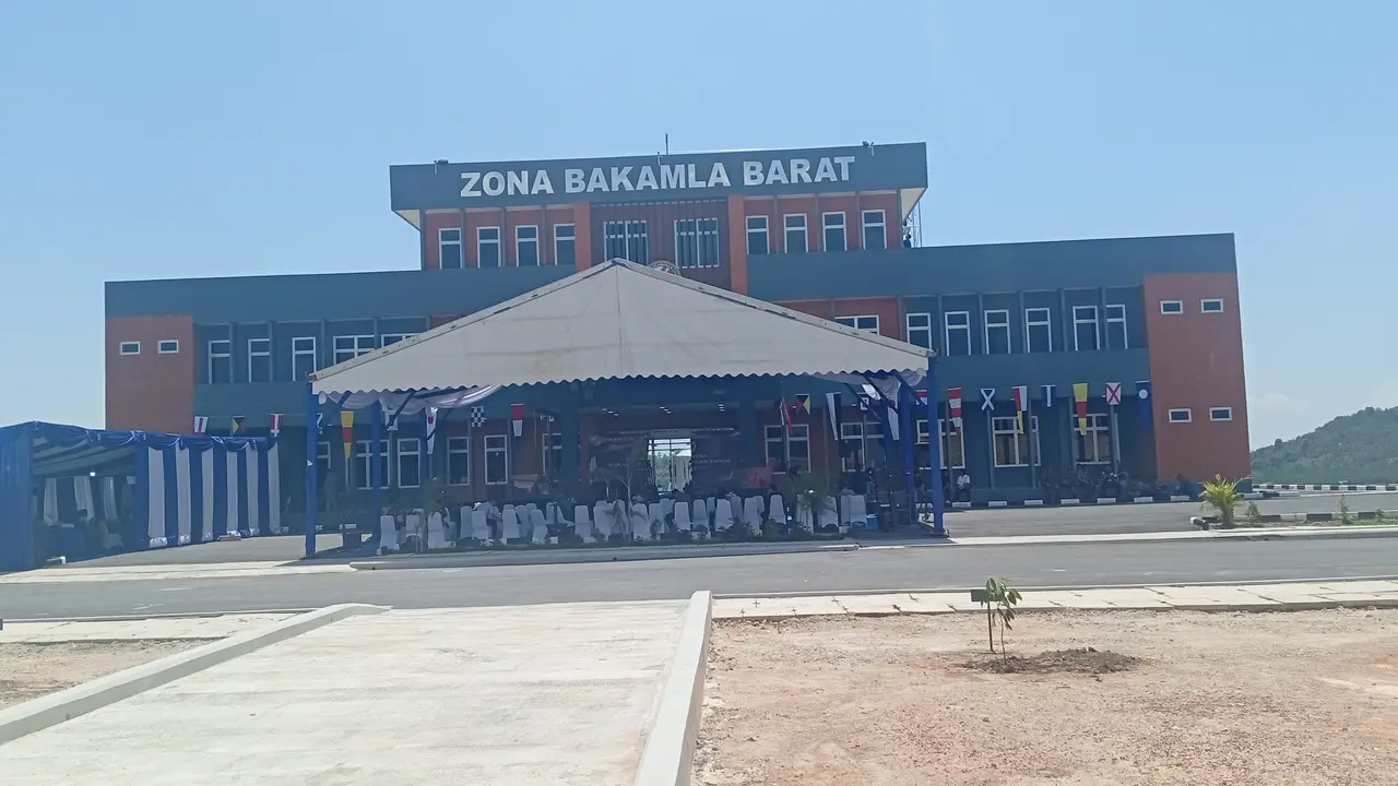 Markas komando Bakamla zona barat di Batam. (Liputan6.com/Ajang Nurdin)