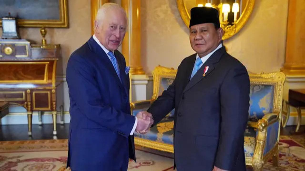 Momen Pertemuan Presiden Prabowo Subianto dengan Raja Inggris Charles III di Istana Buckingham