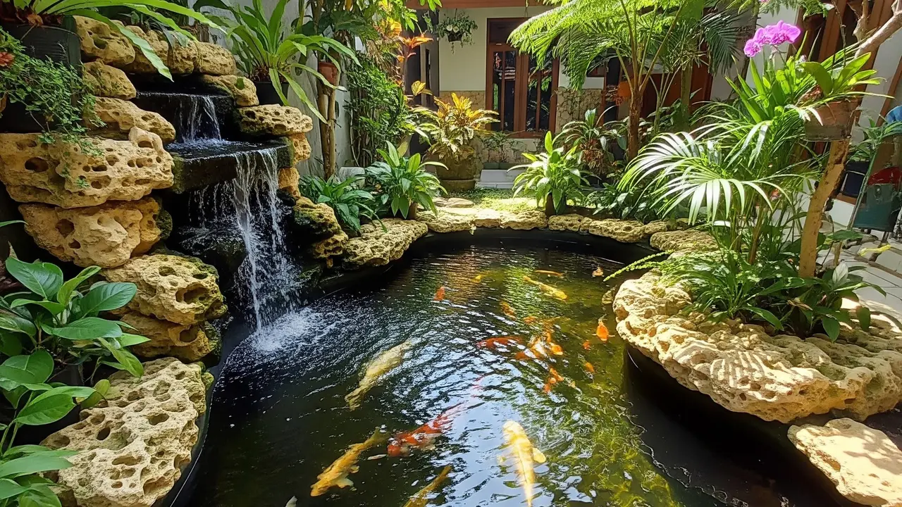 13 Jenis Batu Alam yang Aman untuk Kolam Koi, Cantik dan Jaga Kualitas Air