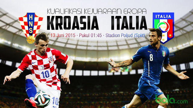Kualifikasi Kejuaraan Eropa : Kroasia vs Italia