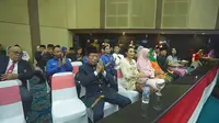 Sutiyoso menjadi satu-satunya mantan Gubernur DKI Jakarta yang menghadiri rapat paripurna HUT ke-497 Jakarta di Gedung DPRD DKI Jakarta, Sabtu (22/6/2024). (Liputan6.com/Winda Nelfira)