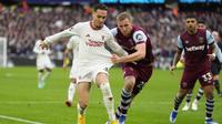 Manchester United menelan kekalahan 0-2 dari West Ham United pada laga pekan ke-18 Premier League di London Stadium, London, Sabtu (23/12/2023) malam WIB. (AP Photo/Kirsty Wigglesworth)