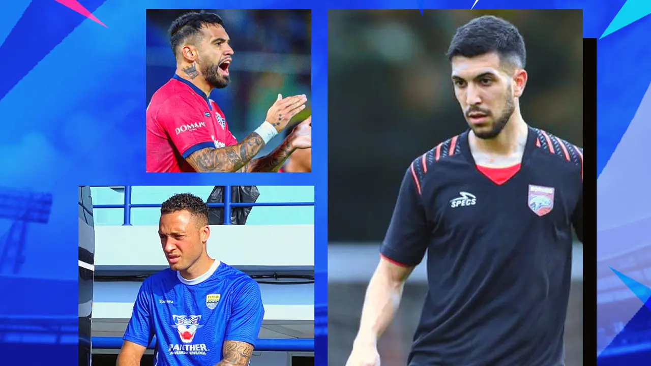 BRI Liga 1 - Mailson Lima (Persib), Julian Velazquez (PSBS), Lucas Salinas (Borneo)