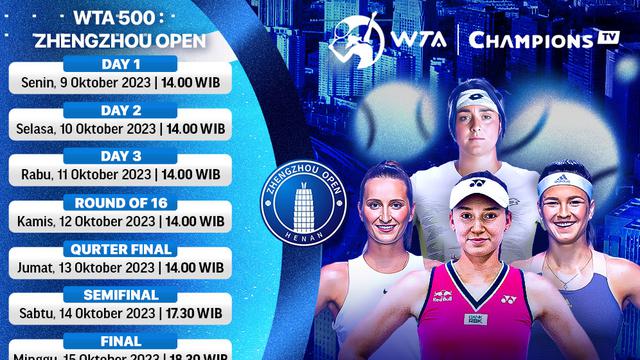 Jadwal dan Link Streaming WTA 500 Zhengzhou Open 2023 di Vidio