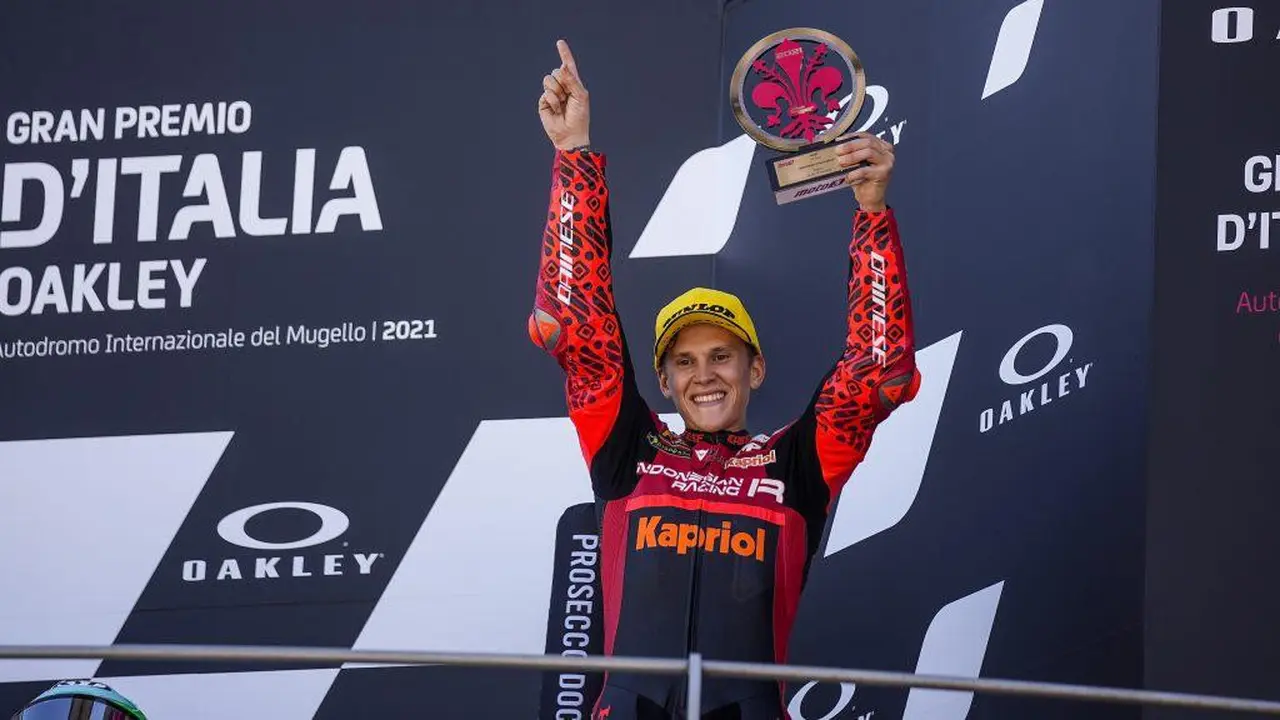 Pembalap Indonesian Racing Tempati Podium 3 Moto3 Italia 2021