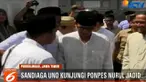 Dalam dialog dengan keluarga besar Ponpes Nurul Jadid, Sandiaga menyampaikan fokus utama program kerjanya yakni penguatan ekonomi, termasuk ekonomi pesantren.