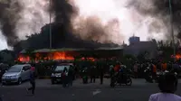 Kebakaran di area Tangcity Mall (Liputan6.com/Naomi Trisna)