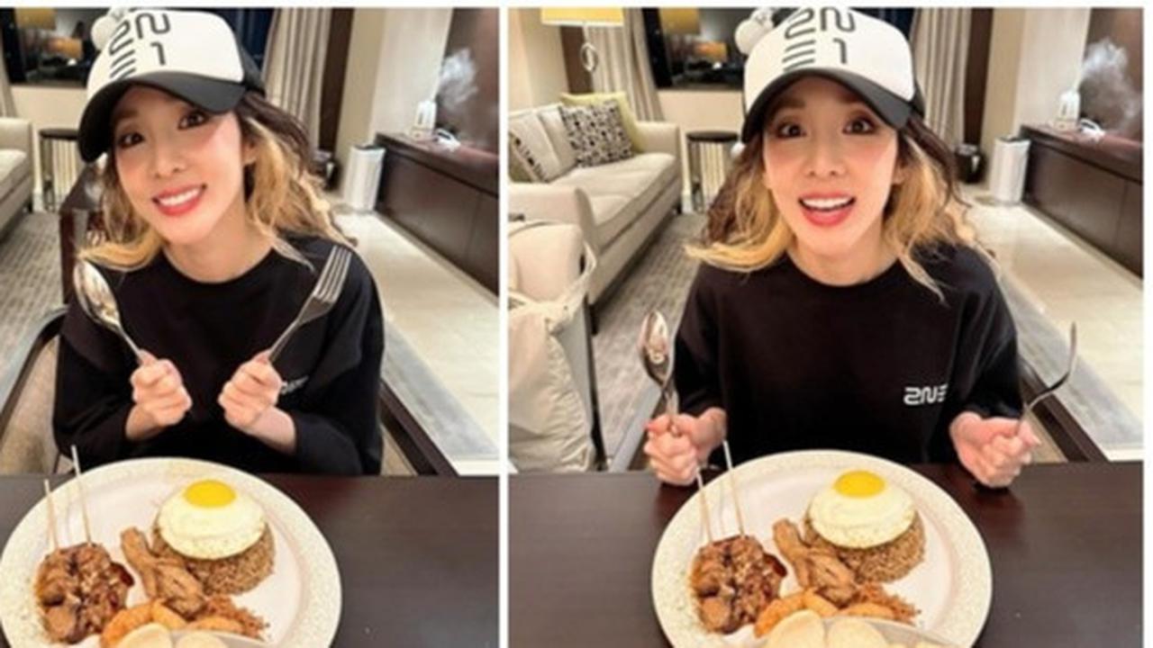 Usai Konser 2NE1 Day 1, Sandara Park Sempatkan Waktu Santap Nasib Goreng Gila