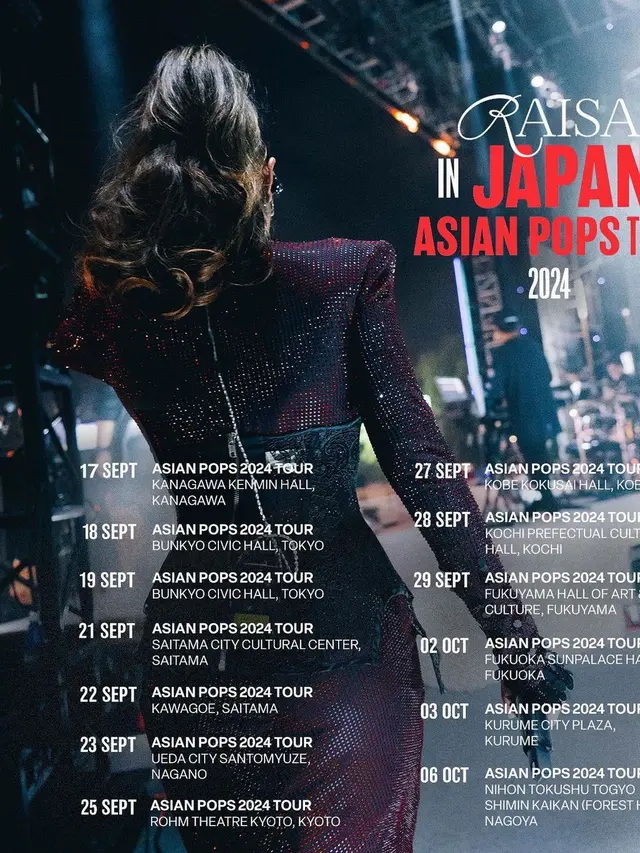 Raisa Andriana di Jepang untuk "Raisa in Japan Asian Pops Tour 2024" (Instagram/@raisa6690)