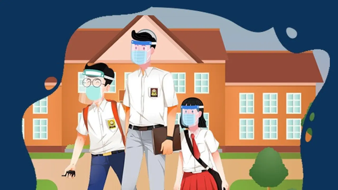 Banner Infografis Pro Kontra Sekolah Dibuka di Luar Zona Hijau. (Liputan6.com/Trieyasni)