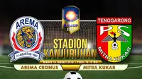 Arema Cronus vs Mitra Kukar (Liputan6.com/Sangaji)