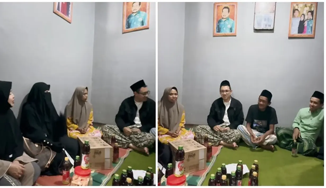 Umi Pipik datang ke rumah Sunhaji, warga sekitar meramaikan rumah Sunhaji karena ingin bertemu dengan Umi Pipik. Bincang ringan dan juga memberi nasihat kepada Sunhaji, kebersamaan Umi Pipik bersama keluarga Sunhaji ini penuh dengan kehangatan. Menyambut Umi Pipik, istri Sunhaji menyiapkan banyak makanan ringan dan minuman untuk Umi Pipik. (Liputan6.com/IG/@_ummi_pipik_)