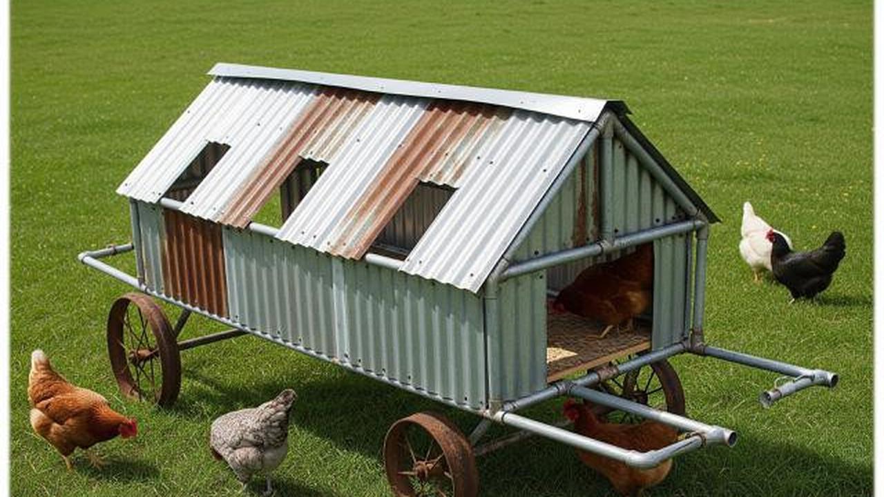 Kandang Ayam Portable dari Seng Bekas/Desain Kandang Ayam dari Seng Bekas Sederhana (Sumber; gemini.com)