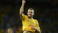 Ukraina sebagai negara Eropa yag pernah mencicipi ajang Piala Dunia maupun Piala Eropa dihuni para pemain yang tidak asing dengan atmosfer kompetisi top liga Eropa. Seperti deretan 5 top skor Timnas Ukraina berikut yang pernah dan masih berlaga di liga top Eropa. (AFP/Jeff Pachoud)