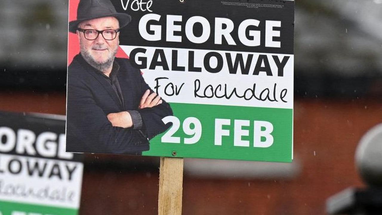 Dalam pemilu yang berlangsung pada 29 Februari 2024 lalu, George Galloway berhasil meraup 12.335 suara. OLI SCARFF / AFP
