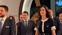 Gaya Putri Rajwa Al Hussein Pakai Gaun Desainer Favorit Kate Middleton, Tampil Elegan nan Feminin