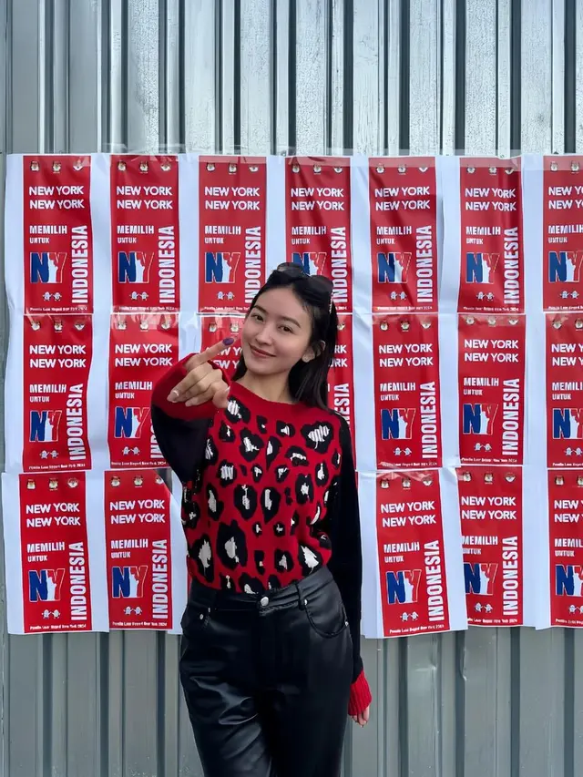 Natasha Wilona nyoblos di New York. [Foto: Instagram/natashawilona12]