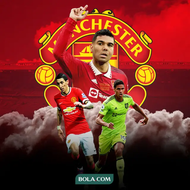 Manchester United - Raphael Varane, Casemiro, Angel di Maria