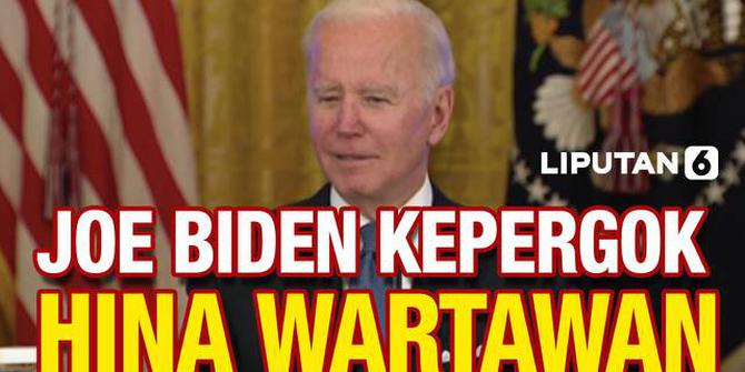 VIDEO: Presiden AS Joe Biden Kepergok Sebut Wartawan Bodoh