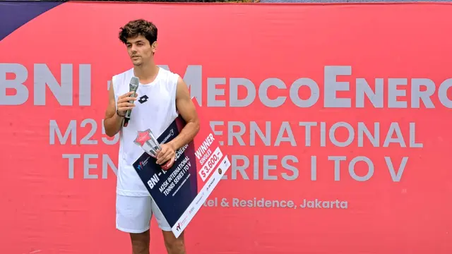 Petenis Turki Yanki Erel juara di BNI-MedcoEnergi International Tennis M25K Seri III