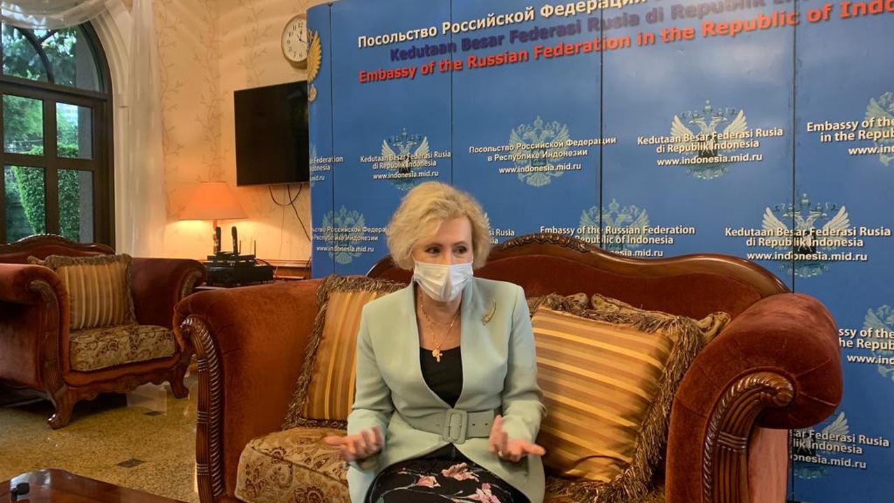 Dubes Rusia untuk Indonesia, Lyudmila Vorobieva.