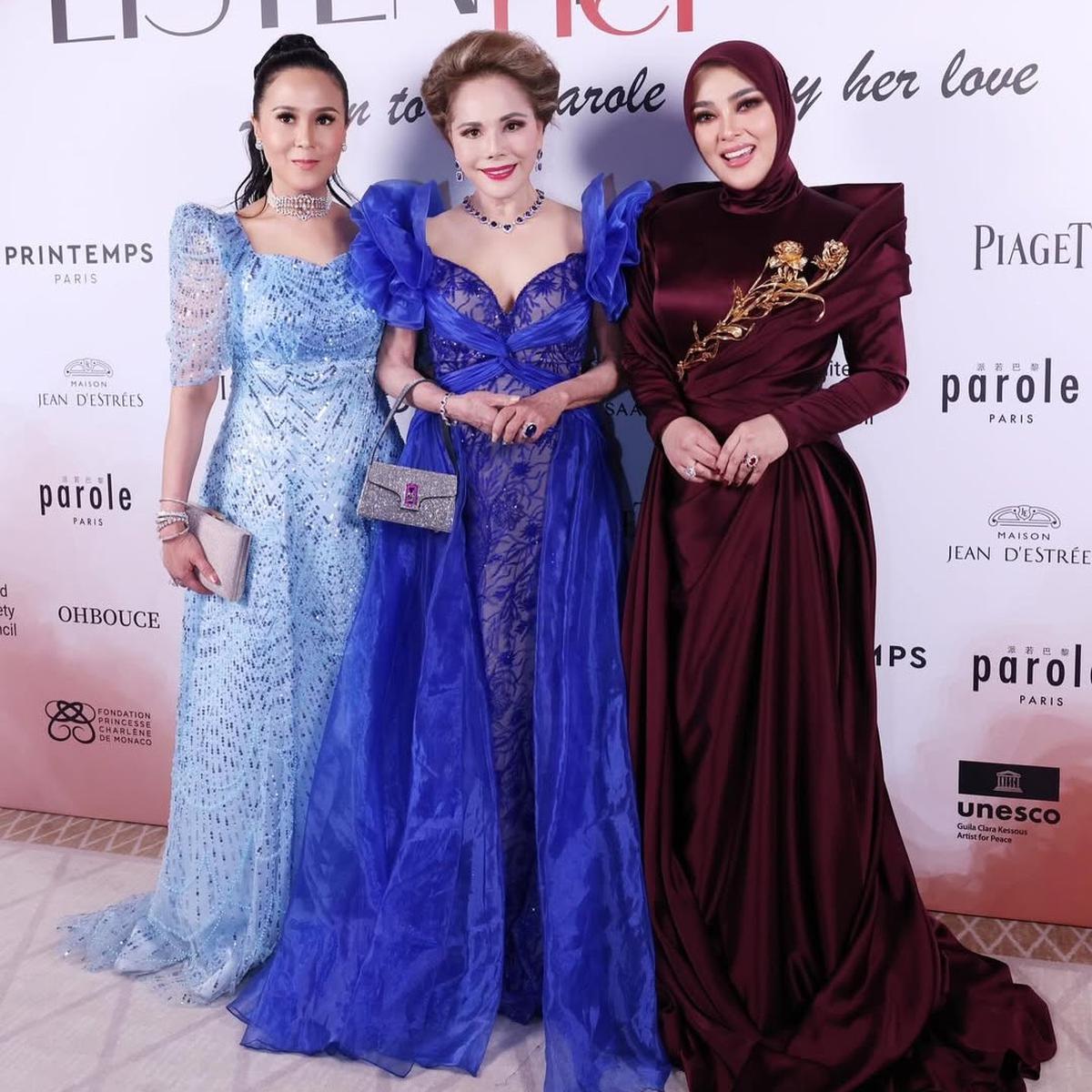 Tak Hanya Angelina Jolie, Syahrini Asik Foto Bareng dengan Mantan Ibu Negara RI di Gala Dinner Cannes 2025