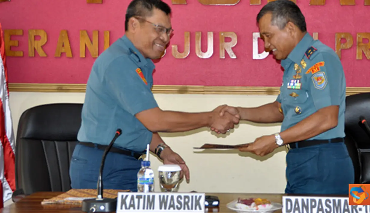 Citizen6, Sidoarjo: Brigjen TNI (Mar) Aberdy Nugrahendra selaku ketua Tim Wasrikkap Itjenal menutup Wasrikkap Itjenal 2012 di ruang rapat Mako Pasmar-1 Jalan A.Yani No.1A Gedangan Sidoarjo, Jumat (8/6). (Pengirim: Budi Abdillah)