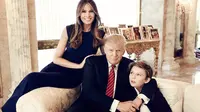 Donald Trump dan Melania bersama putra mereka, Barron (foto: PEOPLE)
