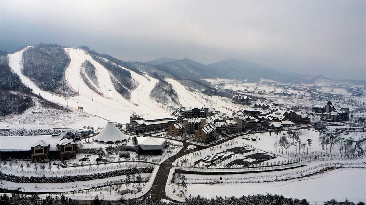 Lintasan Ski di Pyeongchang