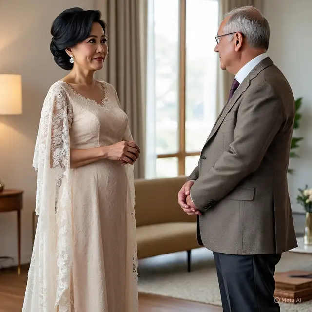 Model Baju Orang Tua Pengantin Modern