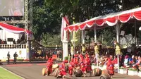 Atraksi Rampak Khatulistiwa HUT ke-71 RI Pukau Tamu Istana 